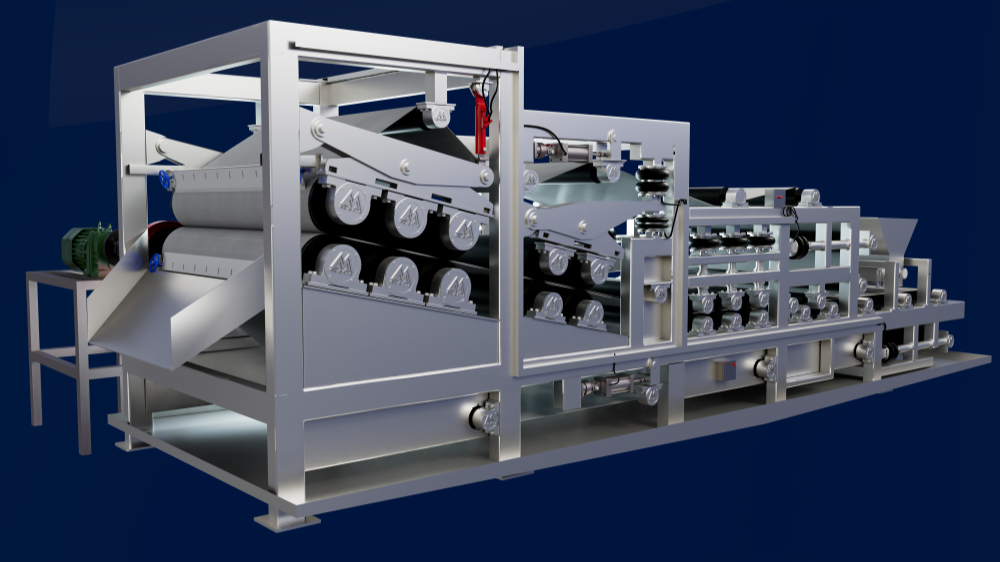 Hydraulic Twin Roller Dewatering Press