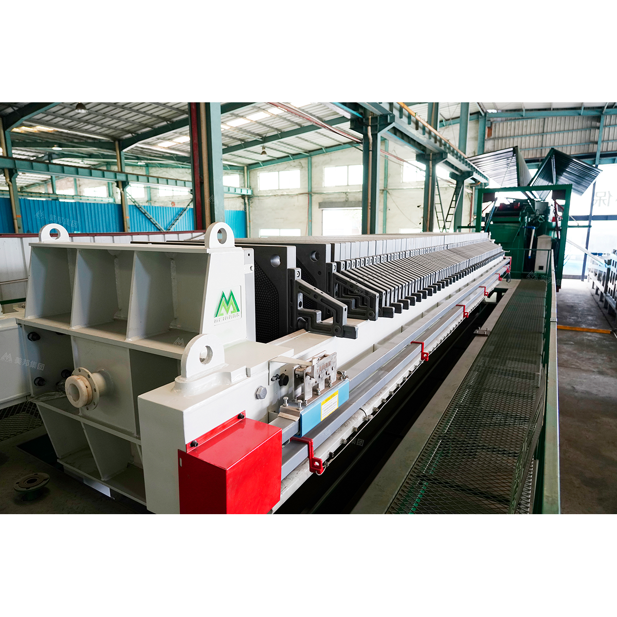 Factory Shot Of Plate And Frame Filter Press